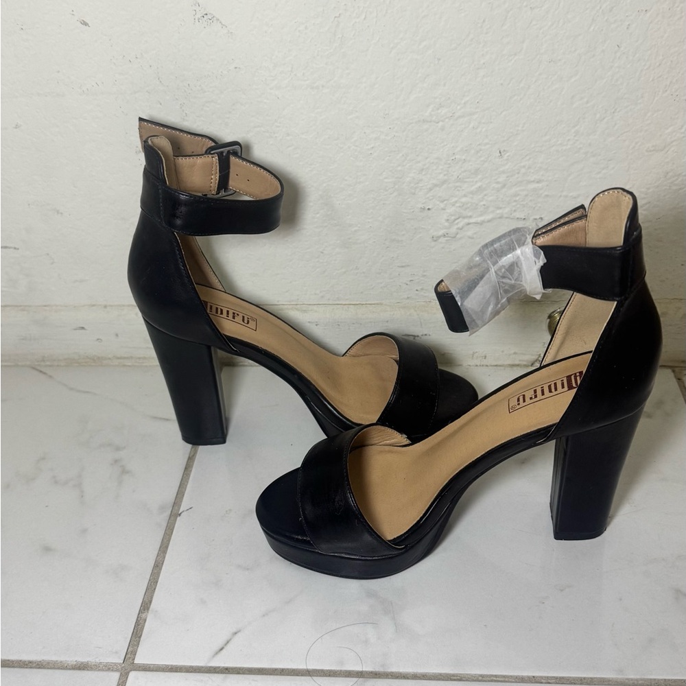 Amazon Black Ankle Strap Heels
